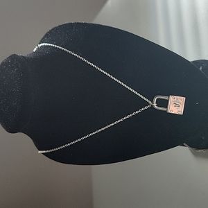 Silver Padlock necklace